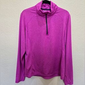 Danskin Now Women's Magenta Athletic Sweater With Thumb Holes